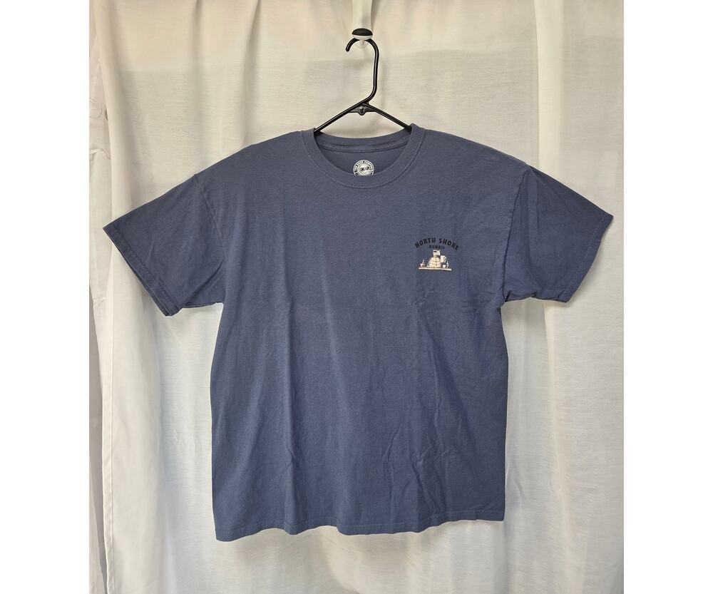 North Shore Hawaii Turtle T-Shirt Blue Size XL